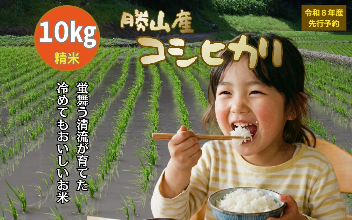 
                  【先行予約】令和8年産 コシヒカリ 精米 10kg※2026年10月上旬より順次発送予定│コシヒカリ 精米 容量選べる 福井県 勝山市 鹿谷町産 白山水系 清流米 一等米 冷めてもおいしい米  [B-104001]
                