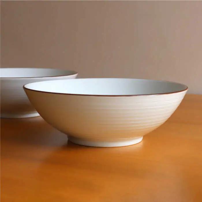 【白山陶器】【定番のシリーズ】白磁千段8寸平鉢 2ピースセット 食器 皿 【波佐見焼】[TA114] 波佐見焼