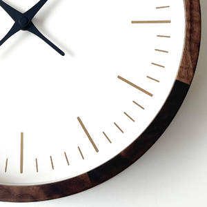 KATOMOKU Muku clock km-129　木製掛け時計（ウォールナット）