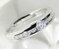 指輪 天然 ダイヤモンド 0.26ct SIクラス【pt950】r-104（KRP）N78-1410