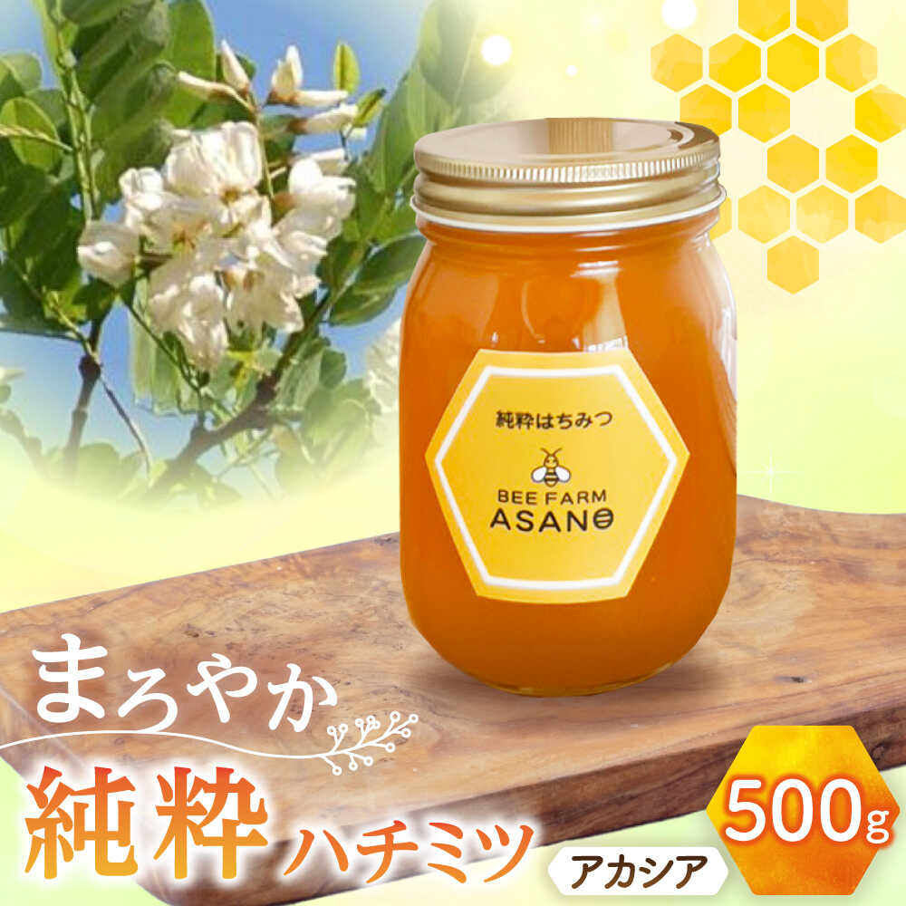 【ふるさと納税】純粋ハチミツ アカシア 500g×1 瑞浪市 / honey shop Bee farm asano 蜂蜜 はちみつ[AZBT002]