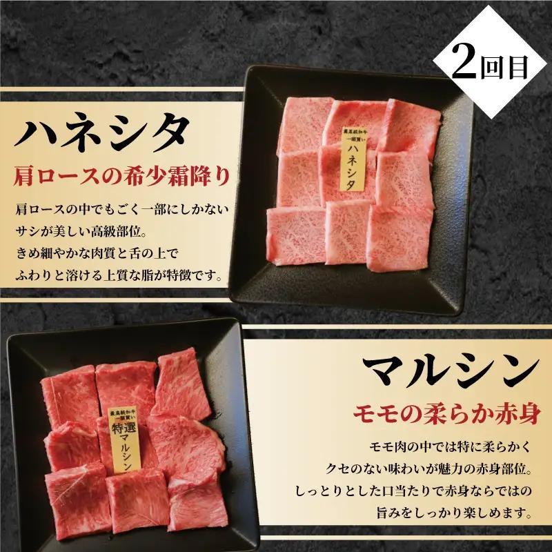 【3回定期便】A5黒毛和牛 希少部位 6種盛り(計3kg) 黒毛和牛