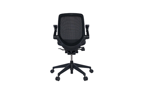 イトーキ『ノートチェア』メッシュバック抵抗付ウレタン双輪キャスター張地：ブラックＴ（KJ187JVM1T1T1CF）【EI091SM】