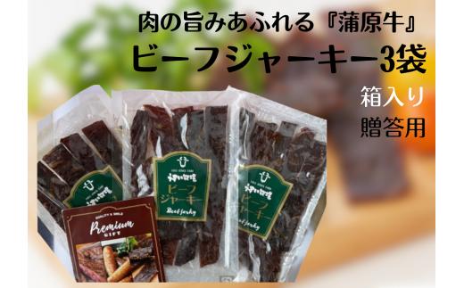 肉の旨みあふれる 蒲原牛 ビーフジャーキー（贈答用） モモ肉 秘伝 醤油ダレ ソフト な仕上がり 芳醇 香り 味わい深い 旨み つまみ おつまみ 晩酌 1T03016