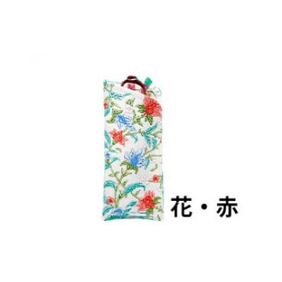 ふるさと納税 姫路市 [53657080]姫路革細工 メガネケース「花・赤」