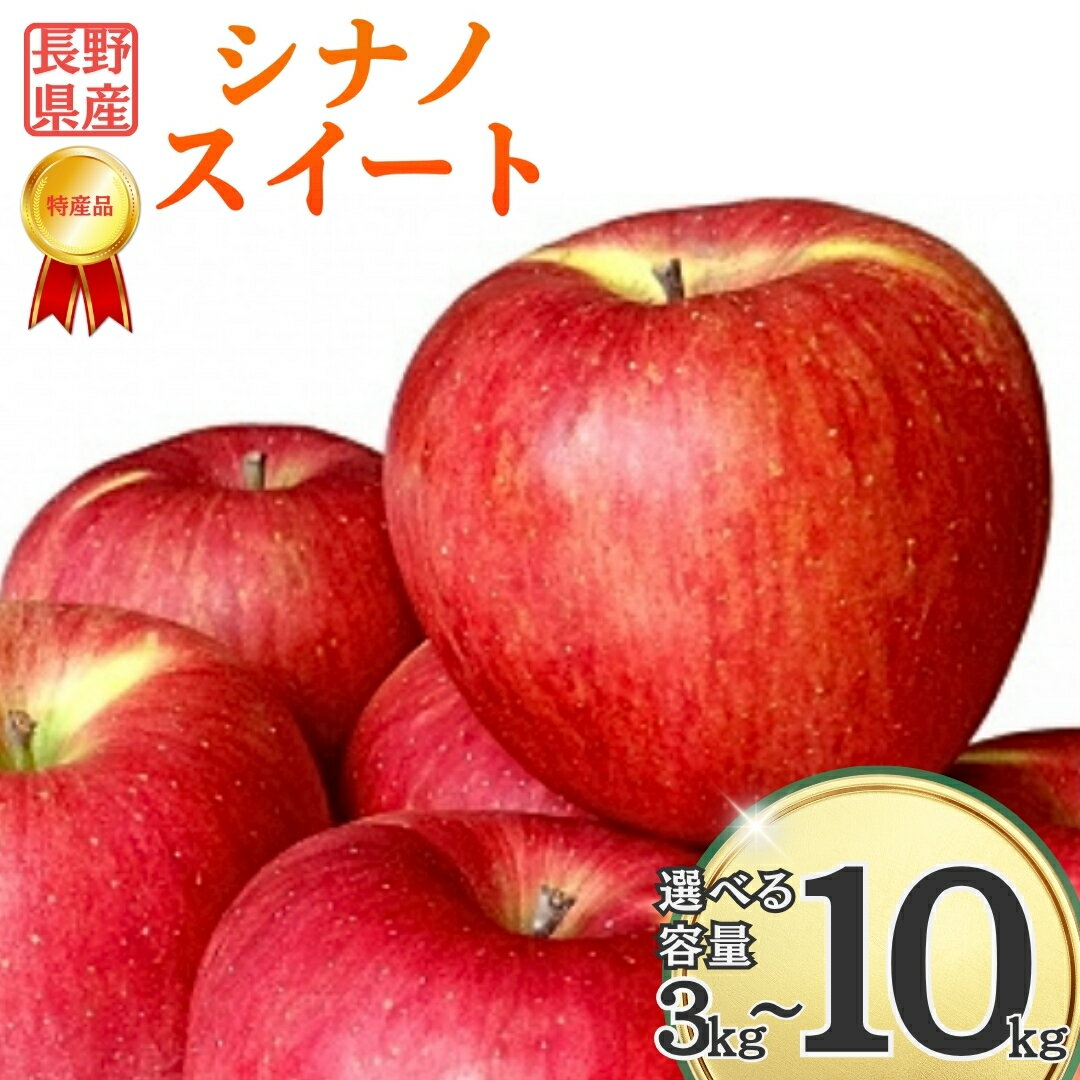 【ふるさと納税】りんご シナノスイート 長野県オリジナル品種 約3kg/5kg/10kg りんご三兄弟 次男|林檎 蜜入り 果物 フルーツ シナノスイート 3kg 5kg 10kg 信州林檎 信州りんご 信州 長野 千曲市 送料無料