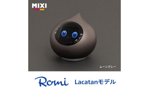 会話AIロボットRomi（Lacatanモデル）本体＋月会費24か月分＜ムーングレー＞ 【会話AI ロボット Romi 人工知能 ディープラーニング ペット おしゃべり】