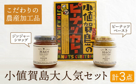 落花生と生姜の加工品 3点セット カレー ピーナッツペースト ジンジャーシロップ [DAA005] 落花生 ピーナッツ