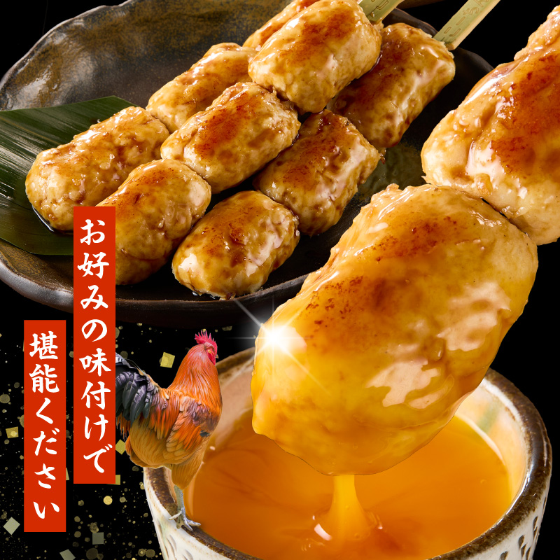 名古屋コーチンつくね串20本セット ［001T16］ 名古屋コーチン つくね串 20本 鶏肉 地鶏 焼き鳥 串物 鶏団子 濃厚 旨味 歯ごたえ 晩酌 おつまみ 家飲み 居酒屋 おかず BBQ キャンプ