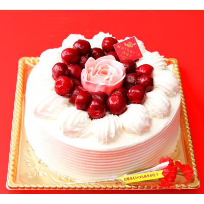 
                  母の日　チェリーデコレーションケーキ5号【1291589】
                