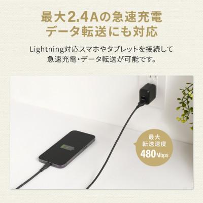ふるさと納税 海老名市 (オウルテック) エコ素材使用 高耐久USB A toライトニングケーブル 150cm ホワイト |  | 03