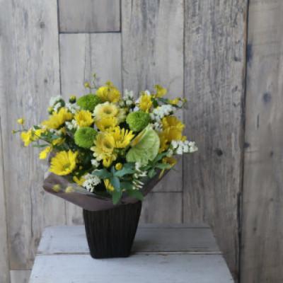 ふるさと納税 筑西市 【毎月定期便】仏花アレンジメント/ミニサイズ〜花瓶不要!届いてそのまま飾れます全6回 |  | 02