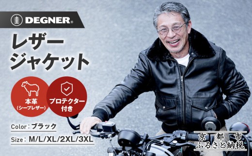 
                  【デグナー】シープレザーフライトジャケット[25WJ-4]サイズ選択可能｜京都 バイクギア 人気ブランド ジャケット バイク［ ヴィンテージシリーズ 疲れにくい ワッペン 羊革 シープレザー プロテクター 安全性 柔らかい フィット感 ツーリング ライダー バイカー おしゃれ かっこいい 人気 おすすめ 送料無料 ふるさと納税 ］
                