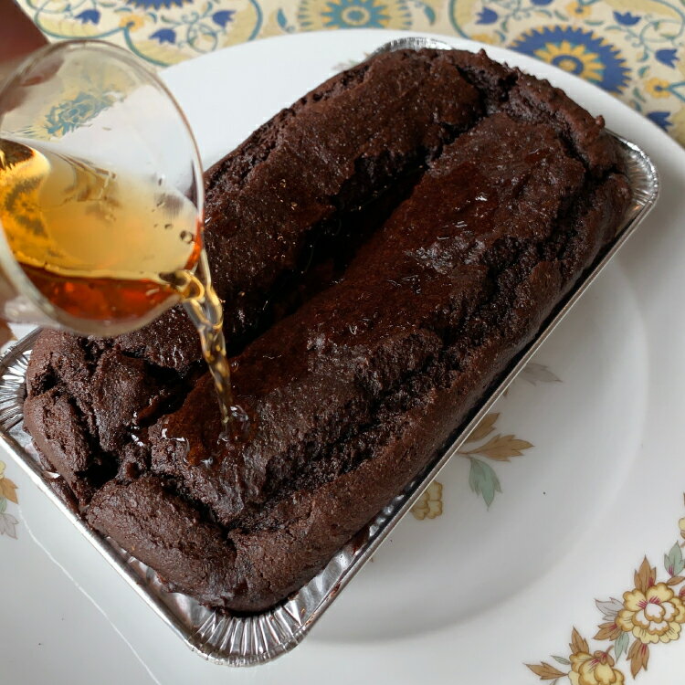 【ふるさと納税】豆腐 ブランデーケーキ チョコレート 豆腐ブランデーケーキ 季節 フルーツ入り 400g [海月食堂 長崎県 東彼杵町 hs42bag460001] とうふ