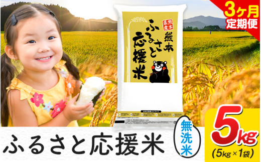 【3ヶ月定期便】米 無洗米 家庭用 熊本 ふるさと応援 定期便 米  5kg《お申込み翌月から出荷》 熊本県産 白米 精米 山江村 ブレンド米 国産 おうちご飯 予約 返礼品 発送 配送 SDGs わけあり むせんまい お米 おこめ