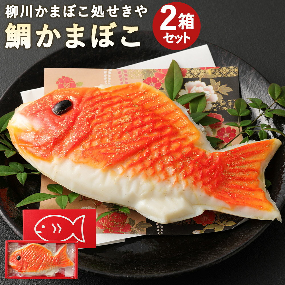 【ふるさと納税】柳川かまぼこ処せきや 金のおめで鯛 金粉入 2箱セット 300g×2本 合計600g かまぼこ 蒲鉾 鯛かまぼこ お祝い ギフト 贈りもの 冷蔵 送料無料