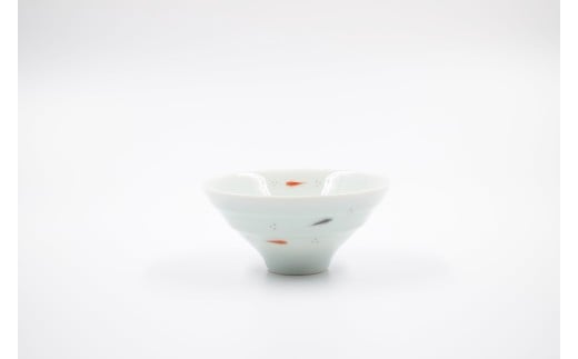 青白磁メダカ平茶碗・箸置きセット　023-H1220