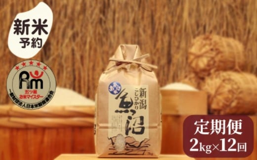
            【新米予約】令和７年産「五つ星お米マイスター」の南魚沼産コシヒカリ　精米２kg×12回（毎月定期便）【2025年10月上旬より順次発送予定】
          