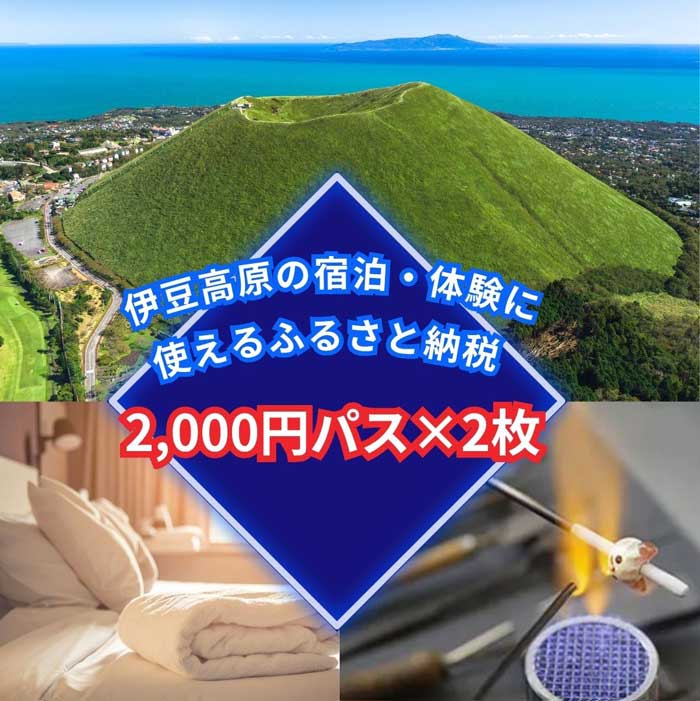 【ふるさと納税】旅する伊豆高原応援パス 2,000円チケット2枚セット