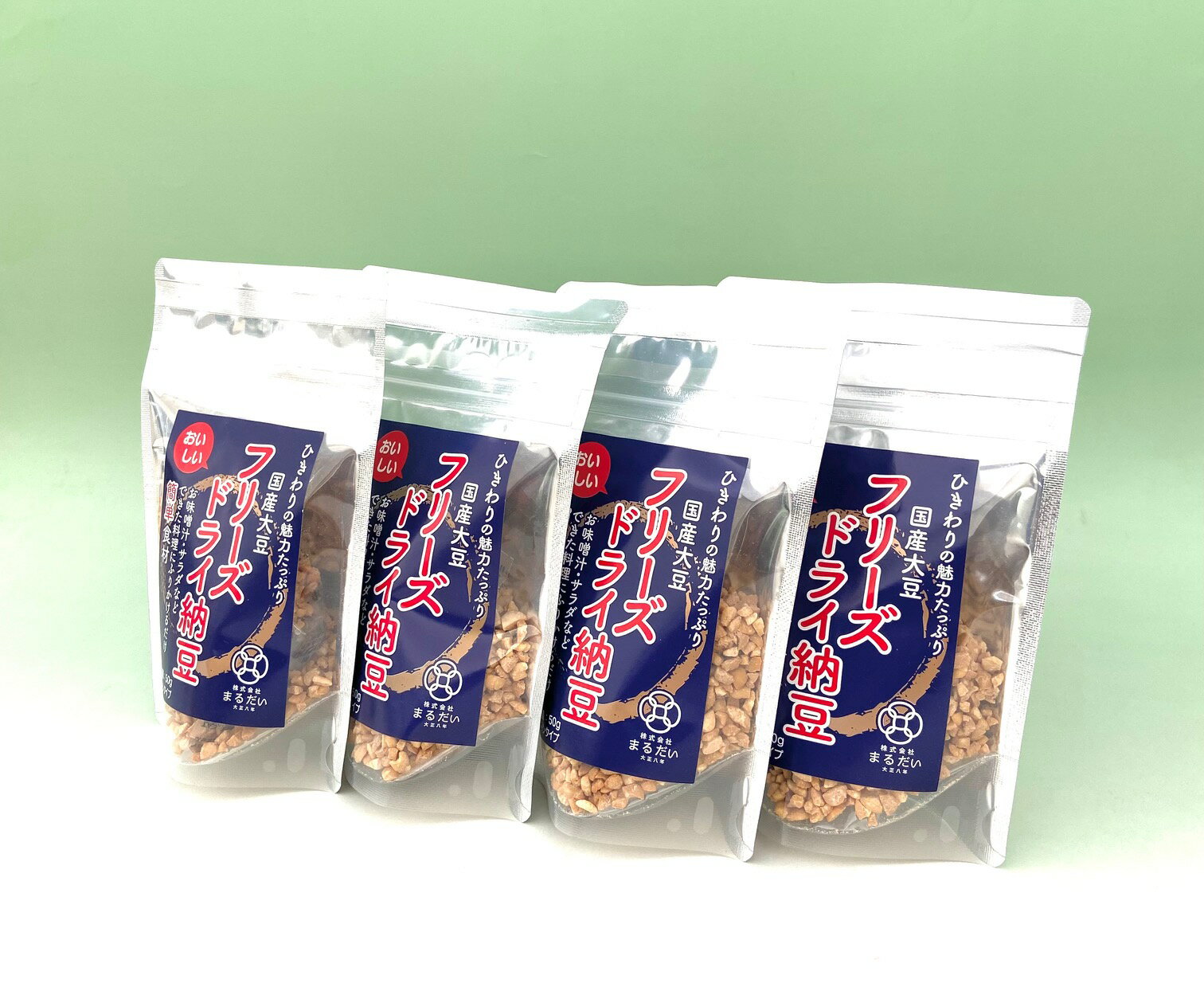 【ふるさと納税】フリーズドライ納豆（国産ひきわり）4個入り｜ 納豆 大豆 フリーズドライ まるだい
