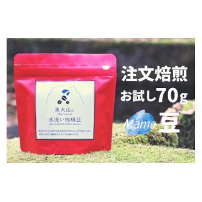 ふるさと納税 江府町 スペシャルブレンド ブナの森 豆 お試し70g コーヒー 奥大山の水洗い珈琲
