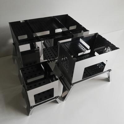 ふるさと納税 守口市 【焚き火台　コンロ】艶消し2トーンカラー囲(かこみ)S・M・Lセット ネームあり　ファイル付