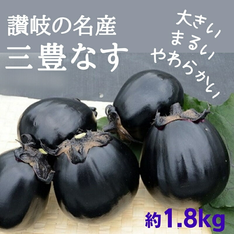 【ふるさと納税】讃岐の名産 三豊なす 約1.8kg 野菜 ナス 茄子 野菜セット 　お届け：2026年7月下旬～10月上旬