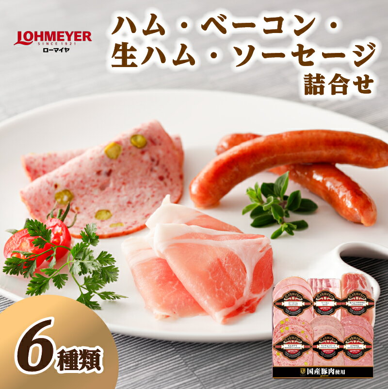 【ふるさと納税】ローマイヤ ハム・ベーコン・生ハム・ソーセージ 詰合せ 栃木県 那須塩原市 豚肉 薄切りハム セット アラカルト 贈答 ギフト モルタデラ ビアサラミ ランチョンミート パーティー 冷蔵 送料無料