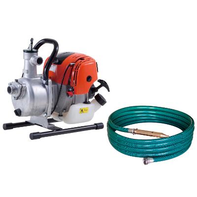ふるさと納税 長岡京市 エンジンポンプ　SEV-25FR　ハイデルスポンプ　口径25ミリ　ミニ4サイクル　8m洗浄ホース付き