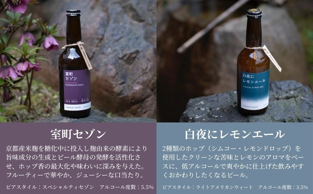 【西陣麦酒】《5種飲み比べ6本セット》京都西陣 こだわりのクラフトビール｜ビール お酒 人気 ［ 京都 クラフトビール ビール お酒 酒 人気 おすすめ 飲み比べ セット 詰め合わせ お取り寄せ 通販