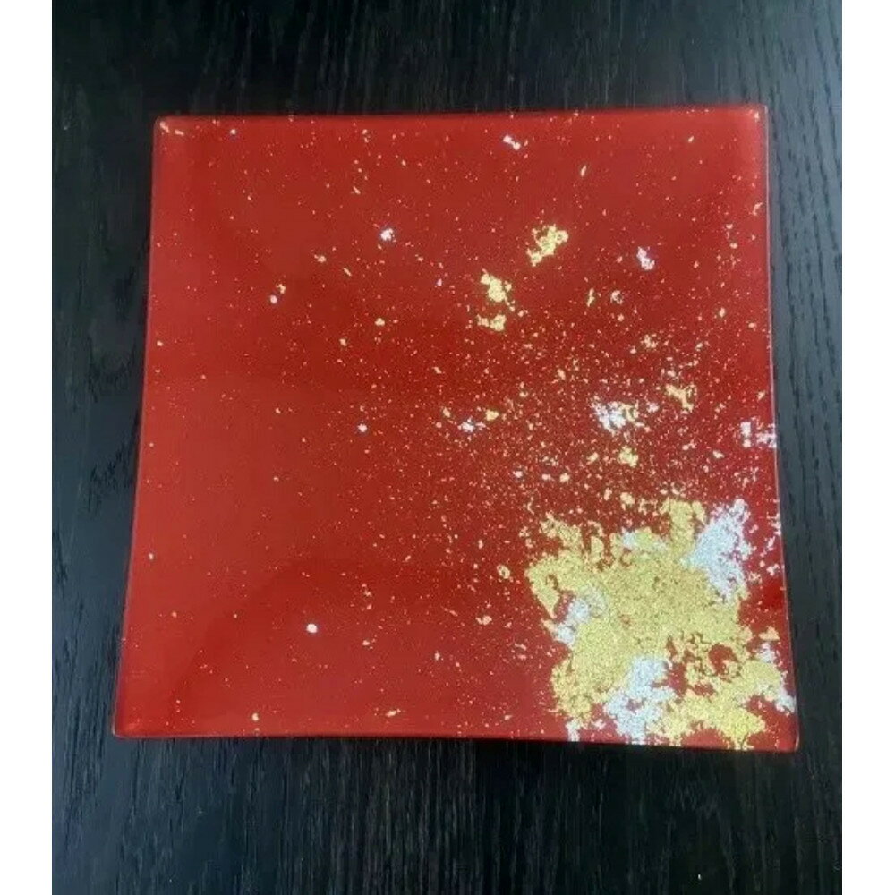 【ふるさと納税】【選べるカラ―】スクエアプレート(D) 古代塗り | 工芸品クラフト 民芸 人気 おすすめ 送料無料 ギフト