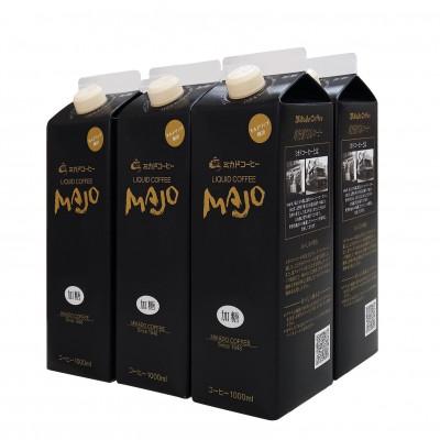ふるさと納税 南アルプス市 ＜ミカド珈琲＞ミカドコーヒーMAJO リキッドコーヒー 加糖 1000ml×6本