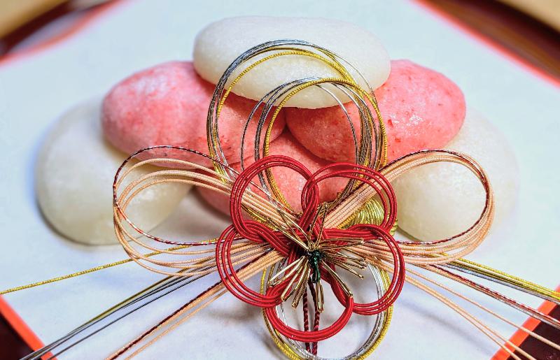 老舗餅屋の紅白餅セット（白餅20個×エビ餅20個）