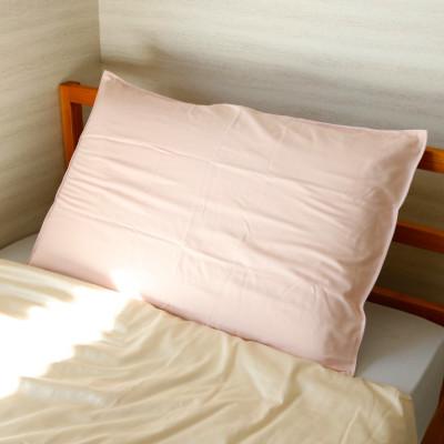 ふるさと納税 都留市 やさしい和晒一重ガーゼ2枚合わせピロケース　ピンク