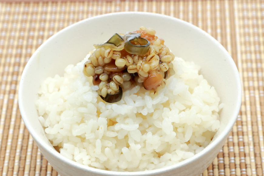 AJ299 島原 手造り 城なっとう(もろみ味噌)300g [ ご飯のお供 味噌 みそ もろみ味噌 発酵食品 納豆 保存食 塚原食品本舗 長崎県 島原市 ]_イメージ3