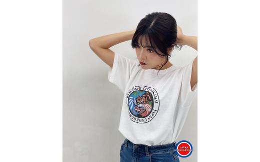 
fc-53-002　釜石市 マンホールＴシャツ（白：Ｌサイズ）
