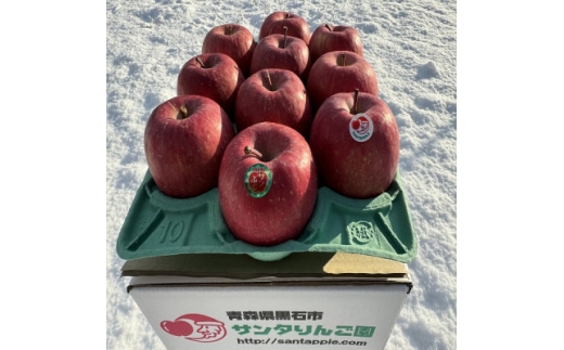 りんごと言えば、本場青森県産サンふじ　贈答用　約3kg　9個前後入り　農家直送　蜜入り期待大!【1654735】