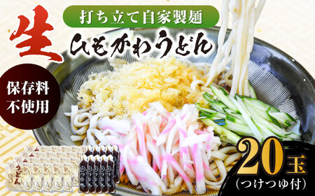 船食製麺の生ひもかわうどん約150g×20玉セット 自家製つけつゆ付き【有限会社 船食製麺】 [AKAL006]