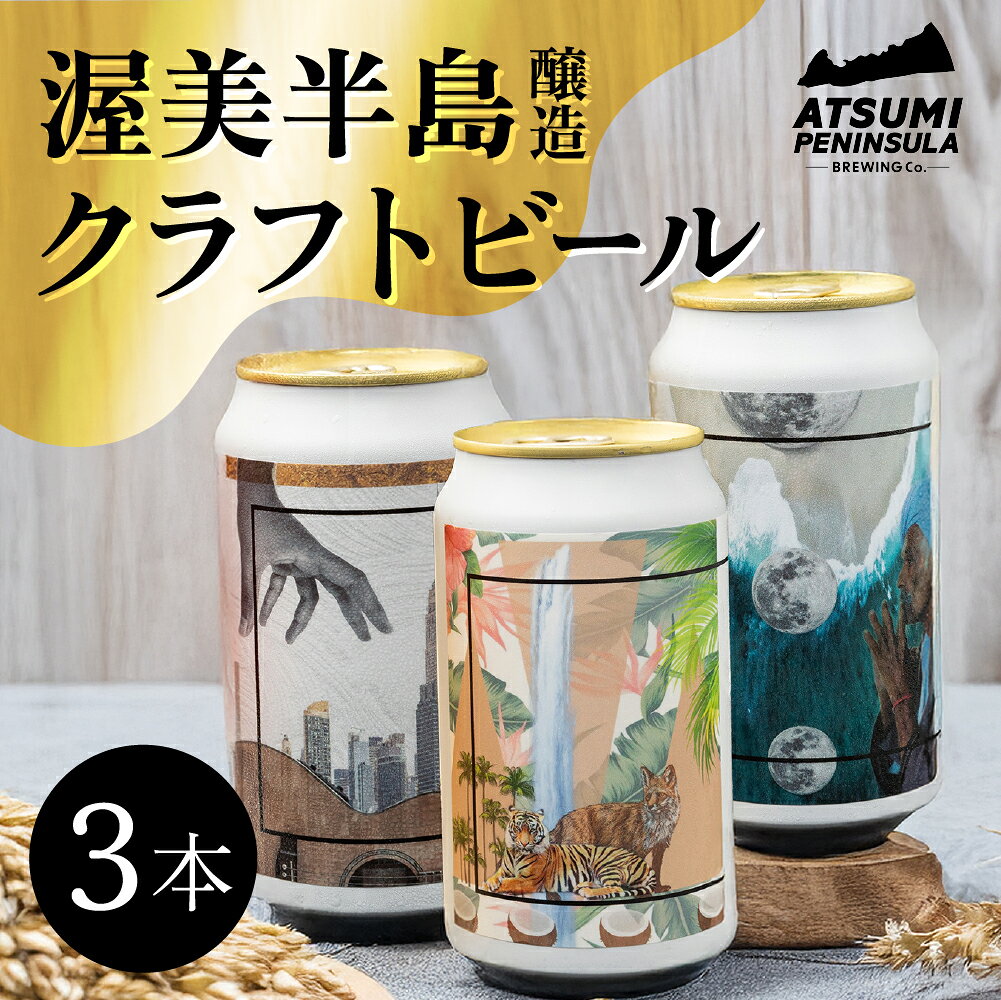 【ふるさと納税】本数が選べる 渥美半島醸造 クラフトビールセット 3本 6本 定期便 クラフトビール ビール IPA 350ml 瓶 瓶ビール お酒 酒 ご当地 おすすめ 愛知県 田原市 渥美半島 送料無料 父の日