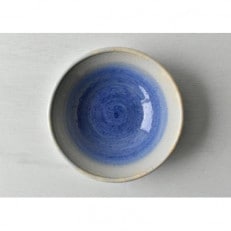 【波佐見焼】φ20.5×7cm盛り鉢　染ブルー 1　19986
