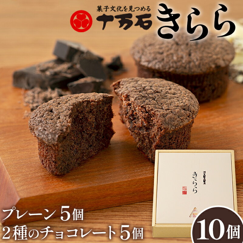 【ふるさと納税】No.446 きらら2種のチョコレート　10個入 ／ 焼菓子 おやつ デザート ホワイトチョコ ココアパウダー 送料無料 埼玉県