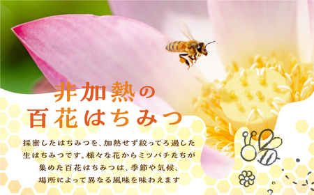 搾ったままの生はちみつ 百花はちみつ 3本セット [Q2058pi]