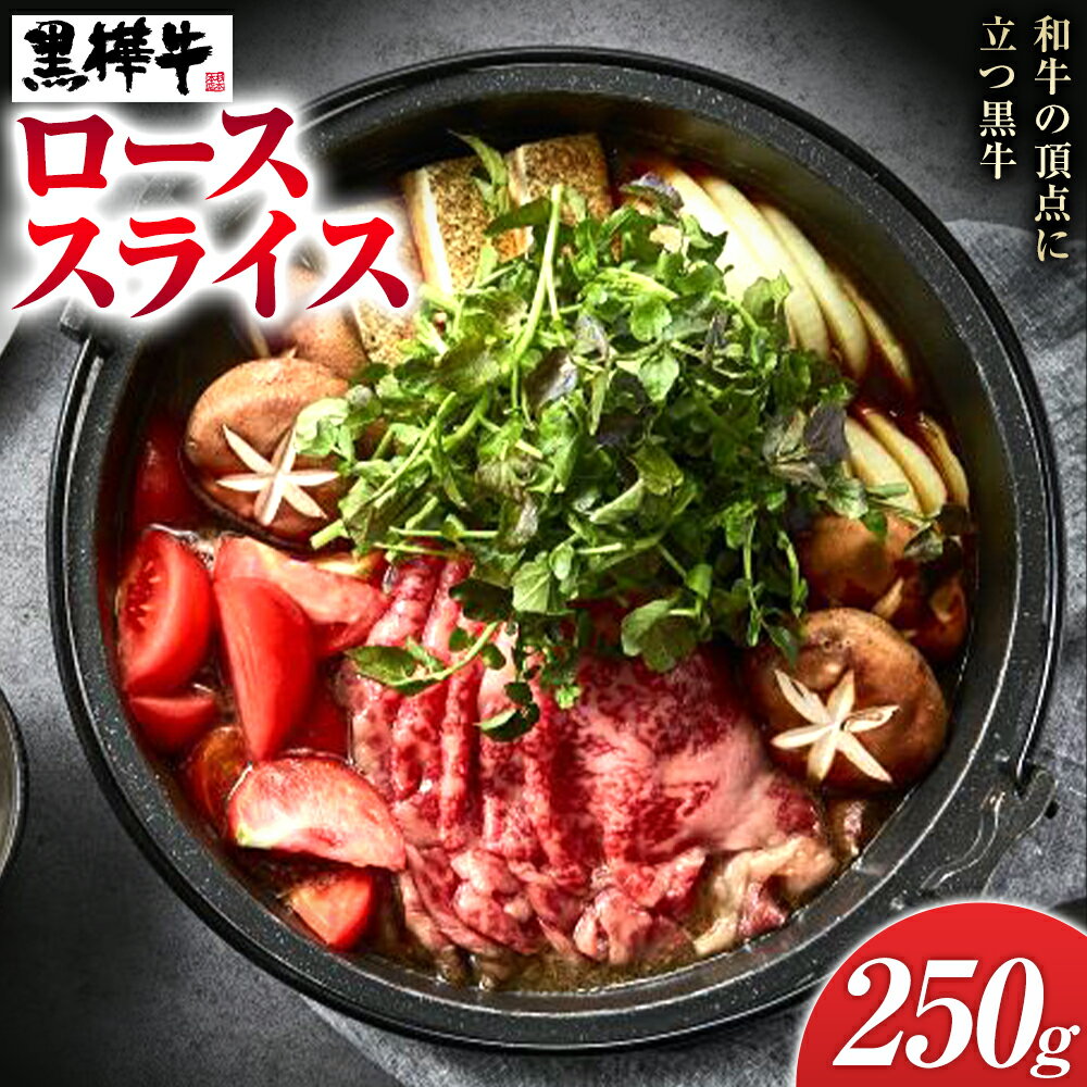 【ふるさと納税】くまもと黒毛和牛 黒樺牛 ロース すき焼き用 250g 1パック 株式会社杉本本店 《90日以内に出荷(土日祝除く)》熊本県 菊池市 牛肉 牛 お肉 ロース スライス すき焼き 黒毛和牛 国産 九州産 熊本県産 冷凍 送料無料