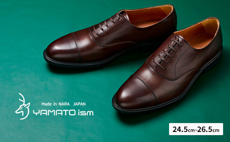 YAMATOism ヤマトイズム 牛革ビジネスシューズ 紳士靴 YAP1000（ダークブラウン）25.5cm【ファッション・靴・シューズ・革製品・革靴】 メンズ 男性 履き心地 日本製 イタリアンレザー 柔らか しっとり 手触り 上品 光沢 耐久性 3E