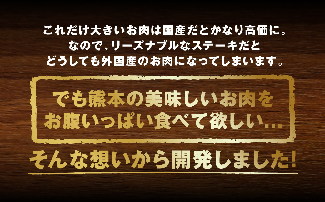 くまもと 黒毛和牛 1ポンド ステーキ 約500g 牛肉 肉