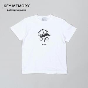 《1》【KEYMEMORY 鎌倉】キャスケットイラストTシャツ WHITE