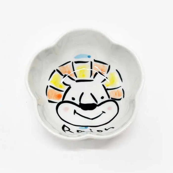 【波佐見焼】【名入れ】子供食器 セット （ライオン・パンダ・トラ） ベビー食器 食器 皿 【工房紫明】 [OF02]  波佐見焼