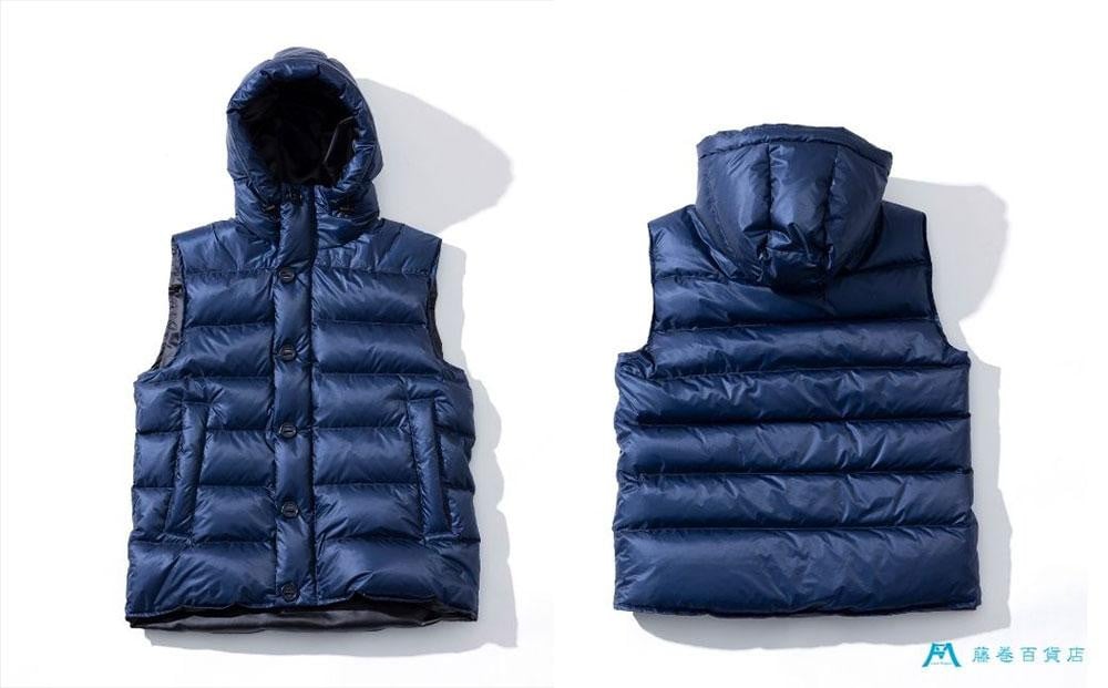 【藤巻百貨店】HOKKAIDODOWN×CENTENA 北海道 ダウンベスト （ネイビー/XLサイズ）