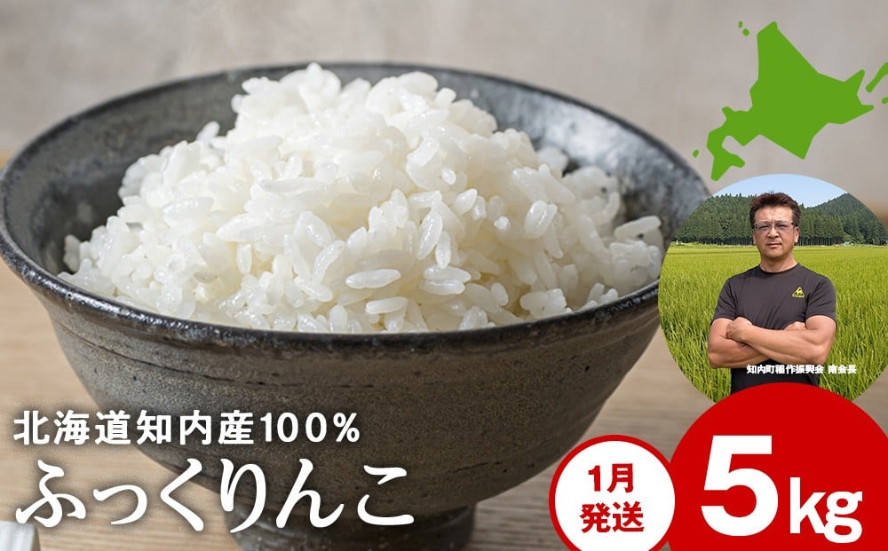 
            【ふるさと納税】令和7年産 ふっくりんこ5kg 【JA新はこだて】令和8年1月発送
          
