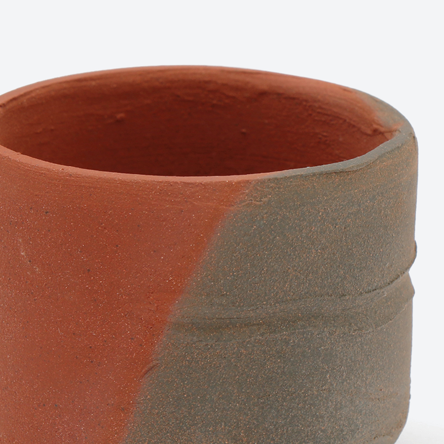 ＜伊藤赤水＞五代赤水　無名異窯変酒ワン（限定1点）